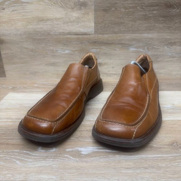 J Ferrar Other - J Ferrar Brown Leather Apron Toe Loafers Men's Size 12